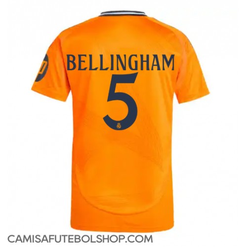 Camisa de time de futebol Real Madrid Jude Bellingham #5 Replicas 2º Equipamento 2024-25 Manga Curta